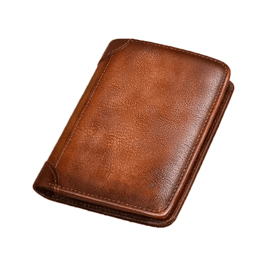 Men's RFID Trifold Wallet for Secure Daily Carry, Cards, Cash, and ID Organization
