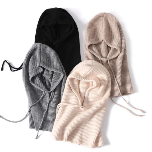 100% Pure Wool Balaclava Beanie – Premium Winter Neck and Face Protection