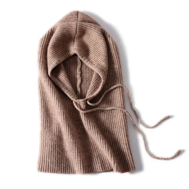 100% Pure Wool Balaclava Beanie – Premium Winter Neck and Face Protection