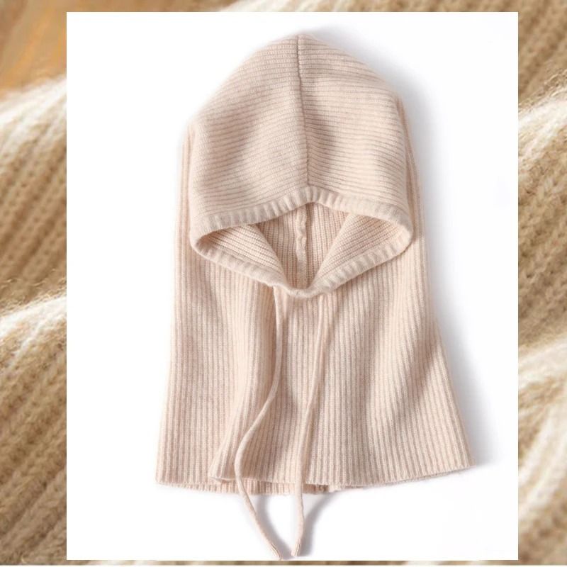 100% Pure Wool Balaclava Beanie – Premium Winter Neck and Face Protection
