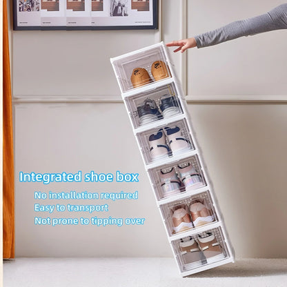 6 Layer Transparent Sneaker Shoe Storage Organizer Box