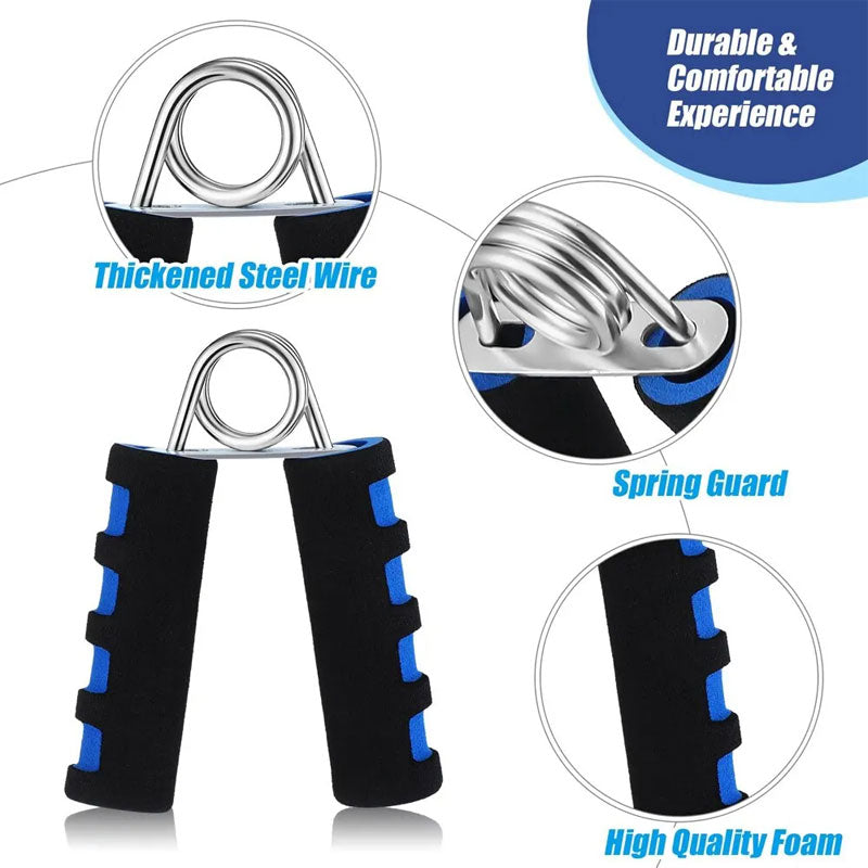 Heavy Duty Spring Hand Grip Strength Trainer – Foam Wrist Grippers for Arm & Finger Muscle Exercise