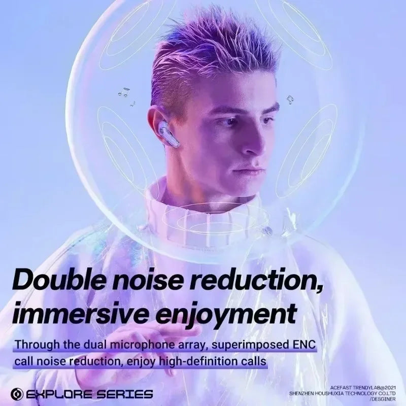 Wireless Bluetooth Sports Headset Noise Reduction Bass Boost Touch Control