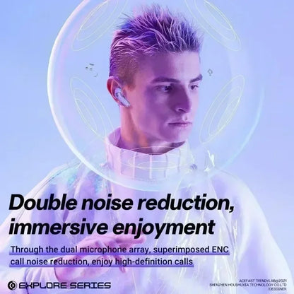 Wireless Bluetooth Sports Headset Noise Reduction Bass Boost Touch Control