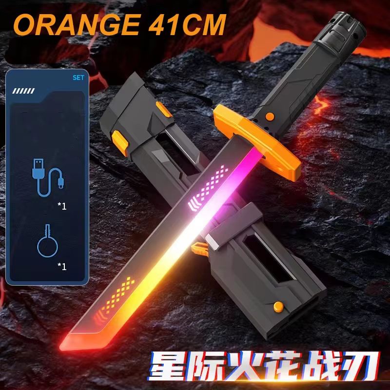 SpectrumBlade 7-Color LED Light Sword with Spark and Smoke Effects
