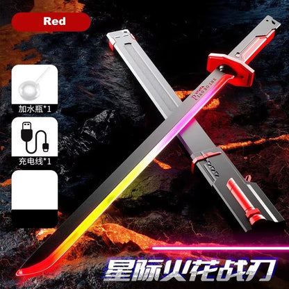 SpectrumBlade 7-Color LED Light Sword with Spark and Smoke Effects