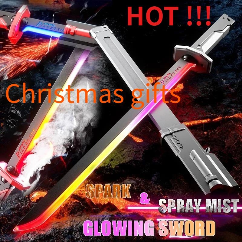 SpectrumBlade 7-Color LED Light Sword with Spark and Smoke Effects