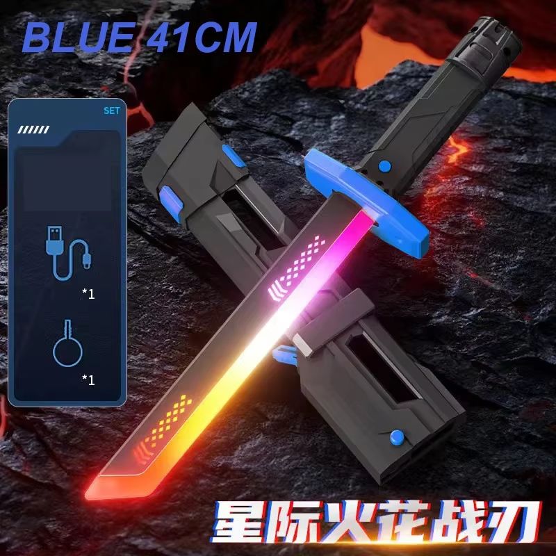 SpectrumBlade 7-Color LED Light Sword with Spark and Smoke Effects