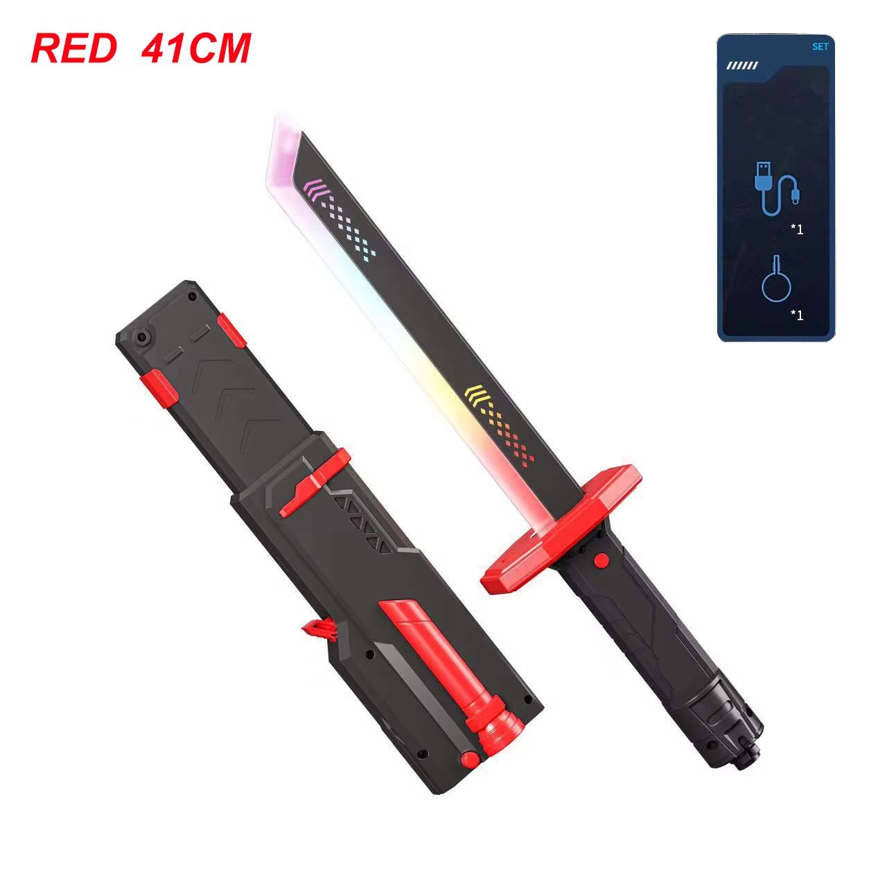 SpectrumBlade 7-Color LED Light Sword with Spark and Smoke Effects
