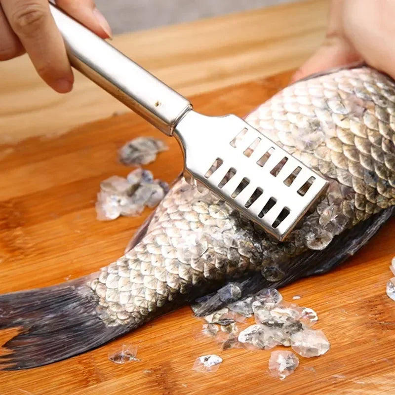 Easy-to-Use Stainless Steel Fish Scale Scraper, Essential Kitchen Tool