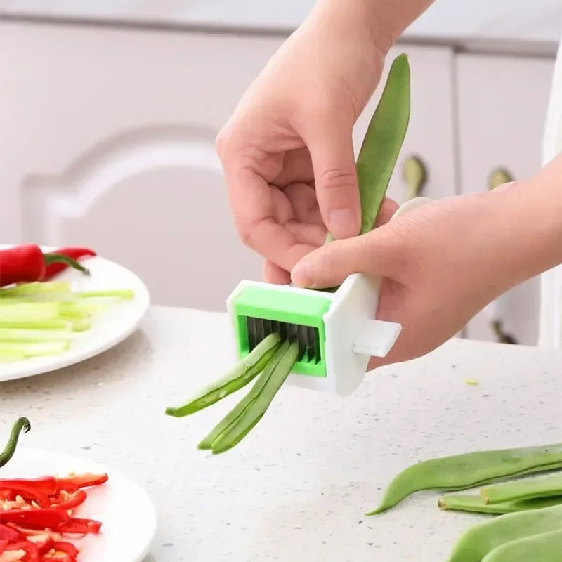 Multi-Functional Green Bean Slicer Vegetable Cutter for Green Onions, String Beans, and More
