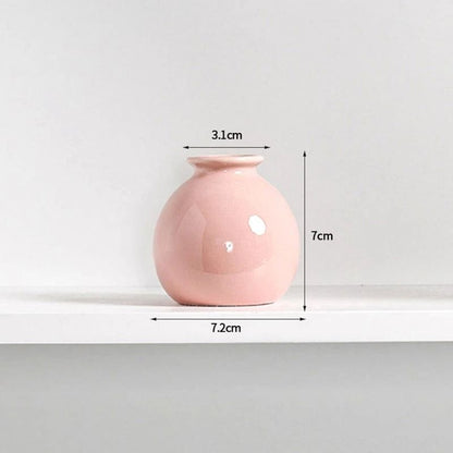 Korean Style Ceramic Bud Vase – High-Performance Mini Flower Vase & Single Stem Decorative Floral Holder