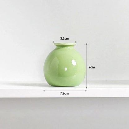 Korean Style Ceramic Bud Vase – High-Performance Mini Flower Vase & Single Stem Decorative Floral Holder