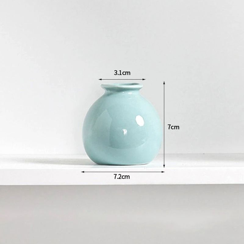 Korean Style Ceramic Bud Vase – High-Performance Mini Flower Vase & Single Stem Decorative Floral Holder