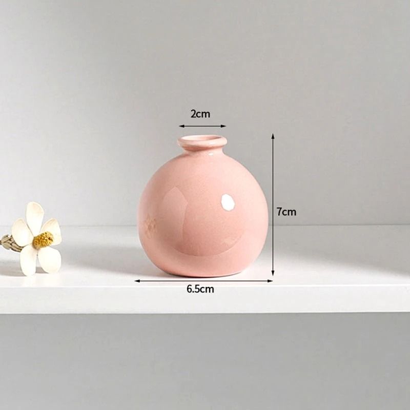 Korean Style Ceramic Bud Vase – High-Performance Mini Flower Vase & Single Stem Decorative Floral Holder