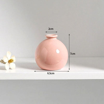 Korean Style Ceramic Bud Vase – High-Performance Mini Flower Vase & Single Stem Decorative Floral Holder
