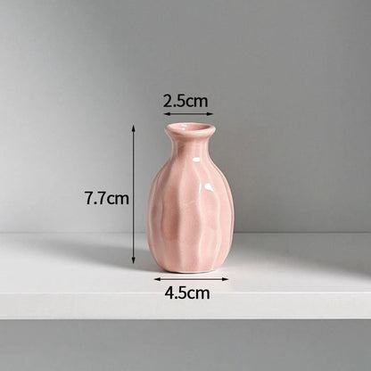 Korean Style Ceramic Bud Vase – High-Performance Mini Flower Vase & Single Stem Decorative Floral Holder