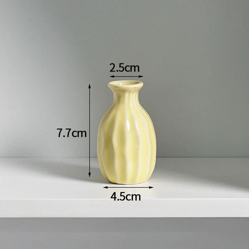 Korean Style Ceramic Bud Vase – High-Performance Mini Flower Vase & Single Stem Decorative Floral Holder
