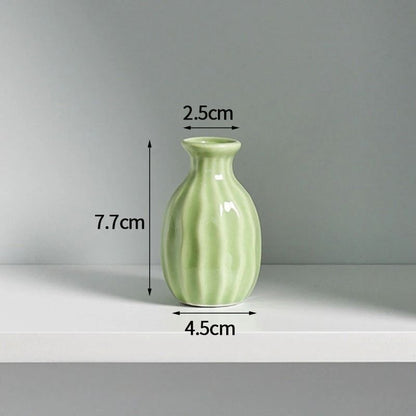 Korean Style Ceramic Bud Vase – High-Performance Mini Flower Vase & Single Stem Decorative Floral Holder