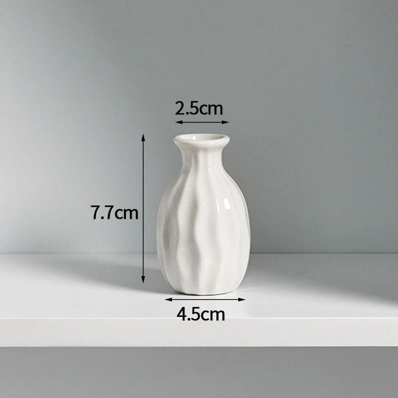 Korean Style Ceramic Bud Vase – High-Performance Mini Flower Vase & Single Stem Decorative Floral Holder