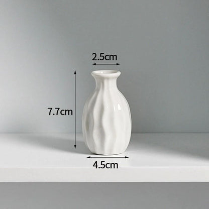 Korean Style Ceramic Bud Vase – High-Performance Mini Flower Vase & Single Stem Decorative Floral Holder