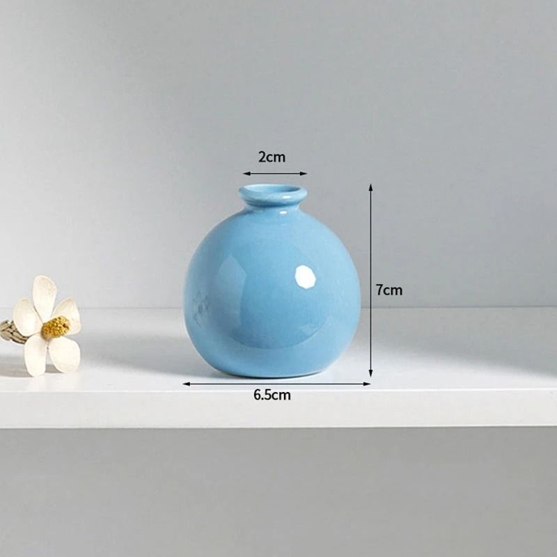 Korean Style Ceramic Bud Vase – High-Performance Mini Flower Vase & Single Stem Decorative Floral Holder