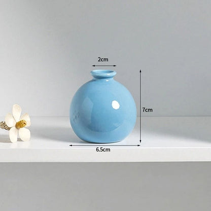 Korean Style Ceramic Bud Vase – High-Performance Mini Flower Vase & Single Stem Decorative Floral Holder
