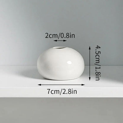 Korean Style Ceramic Bud Vase – High-Performance Mini Flower Vase & Single Stem Decorative Floral Holder