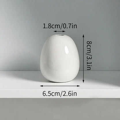 Korean Style Ceramic Bud Vase – High-Performance Mini Flower Vase & Single Stem Decorative Floral Holder