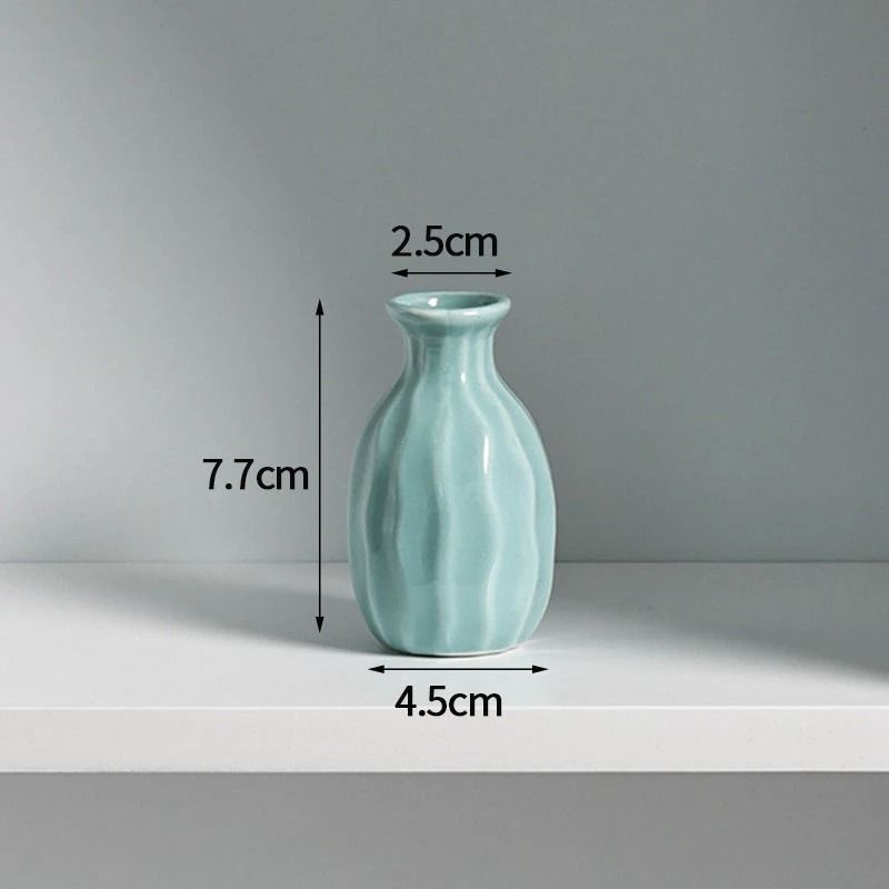 Korean Style Ceramic Bud Vase – High-Performance Mini Flower Vase & Single Stem Decorative Floral Holder