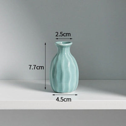 Korean Style Ceramic Bud Vase – High-Performance Mini Flower Vase & Single Stem Decorative Floral Holder