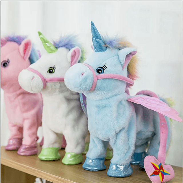 Magic Walking Unicorn Plush Toy with Singing Music