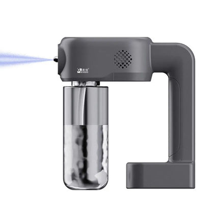 Wireless Nano Spray Sanitizer Gun with UV Blue Light – Portable Disinfection & Sterilization Mist Sprayer