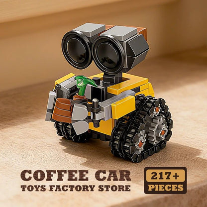 RoboTrack Mini Sci-Fi MOC Building Bricks Set – 217-Piece Tracked Robot Model Kit