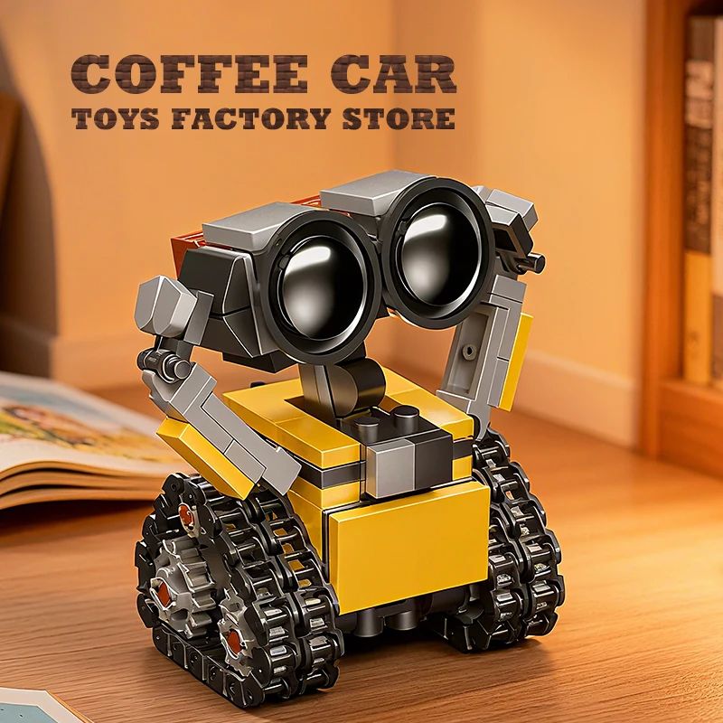 RoboTrack Mini Sci-Fi MOC Building Bricks Set – 217-Piece Tracked Robot Model Kit