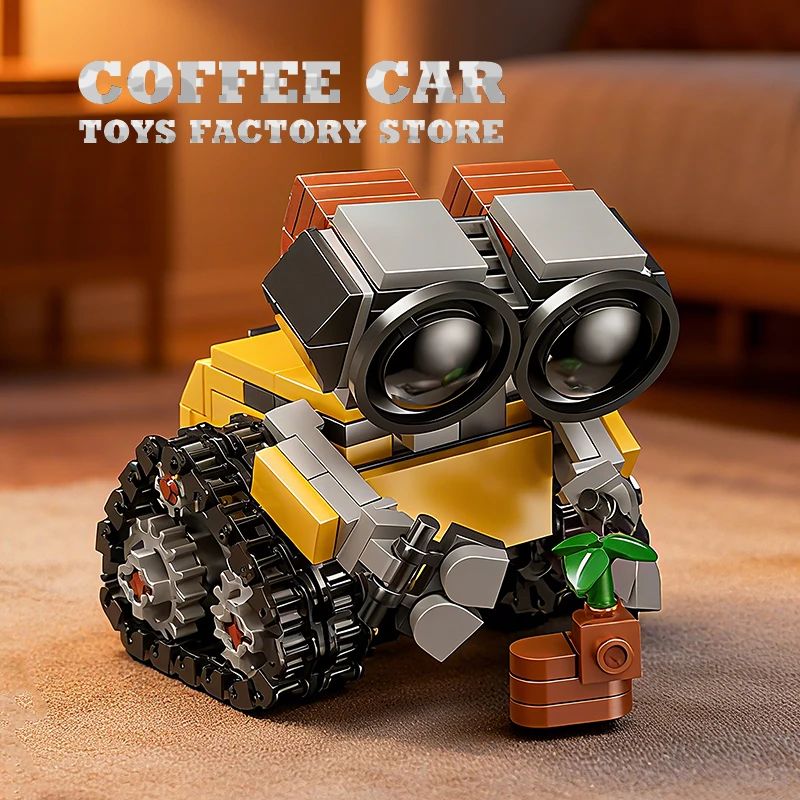 RoboTrack Mini Sci-Fi MOC Building Bricks Set – 217-Piece Tracked Robot Model Kit