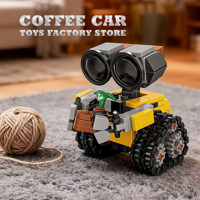 RoboTrack Mini Sci-Fi MOC Building Bricks Set – 217-Piece Tracked Robot Model Kit