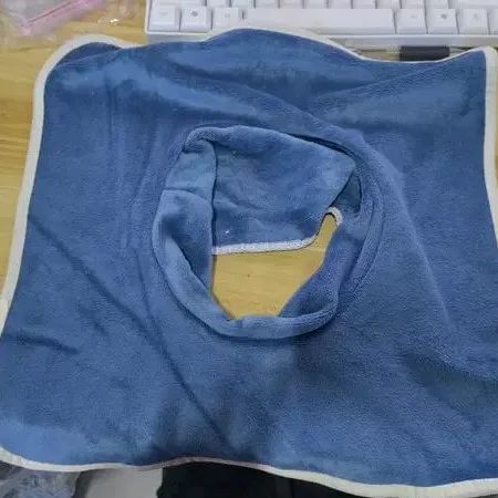 VelvaSpa Square Face Cradle Towel – Thickened Velvet SPA Massage Table Cover with Breath Hole