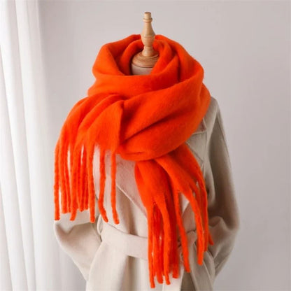 Cashmere Pashmina Winter Scarf for Women with Tassel Wrap