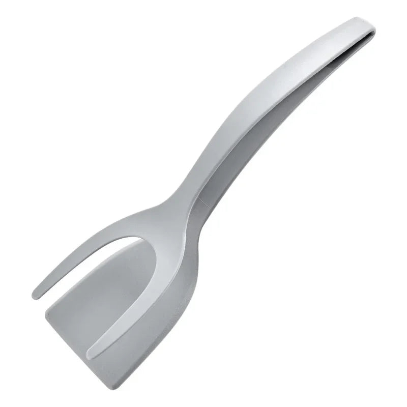 Nylon Grip Flip Tongs with Egg Spatula and Steak Turner Clamp – Kitchen Cooking Accessory Set
