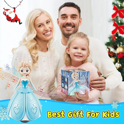 Dancing Princess Interactive Spin Robot Toy with Lights & Music for Kids