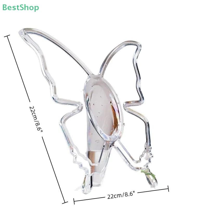 Transparent Acrylic Butterfly Photo Frame Vase for Flowers