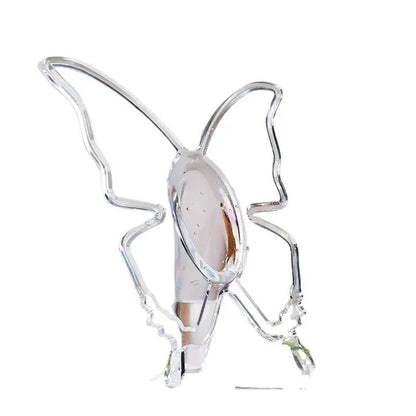 Transparent Acrylic Butterfly Photo Frame Vase for Flowers