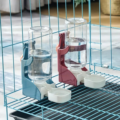 Automatic Bird Water Dispenser for Parrot Feeding Cage Transparent Parakeet Seed Container & Food Dispenser