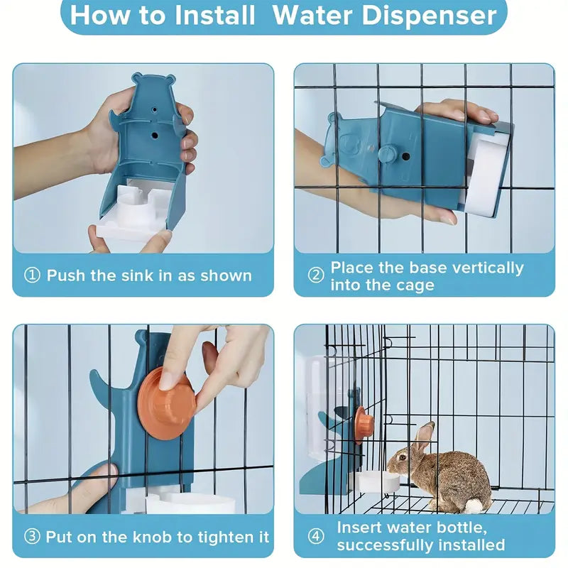 Automatic Bird Water Dispenser for Parrot Feeding Cage Transparent Parakeet Seed Container & Food Dispenser