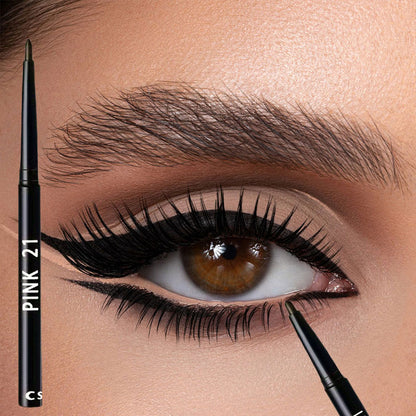 Waterproof Black Eyeliner Pencil Smudge-Proof, Long-Lasting, Beginner-Friendly Eye Makeup