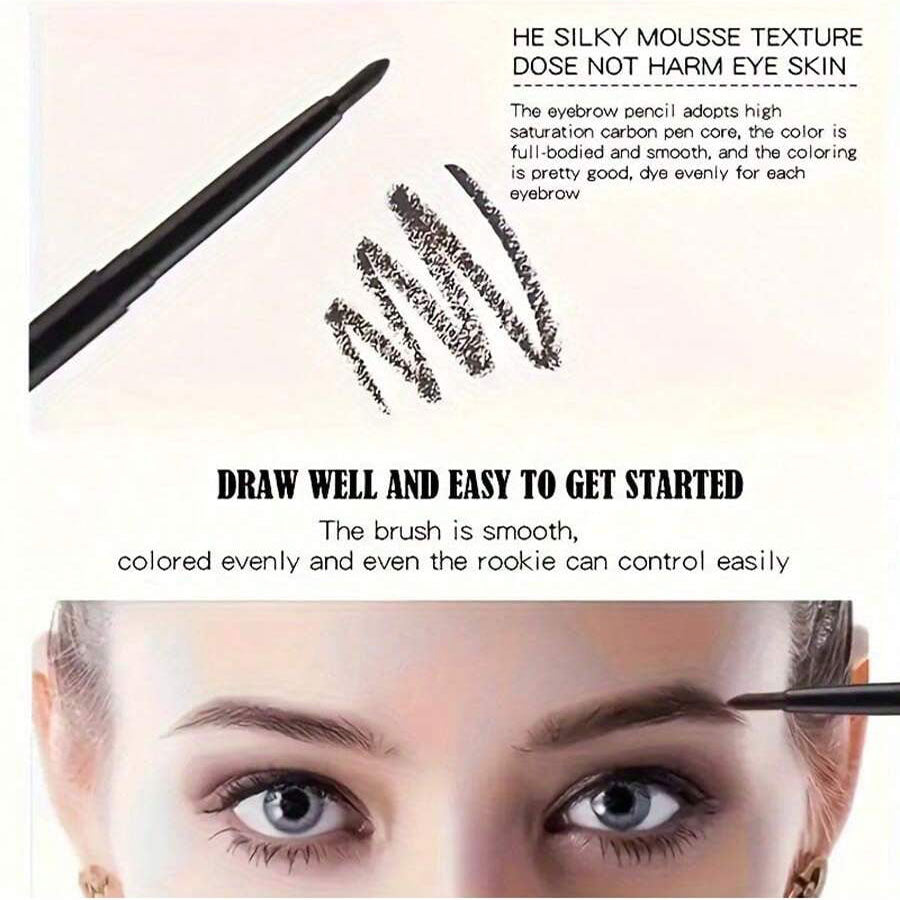 Waterproof Black Eyeliner Pencil Smudge-Proof, Long-Lasting, Beginner-Friendly Eye Makeup