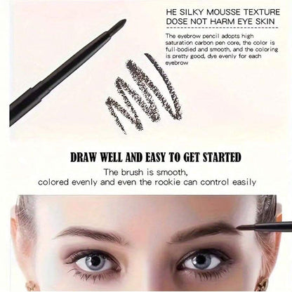 Waterproof Black Eyeliner Pencil Smudge-Proof, Long-Lasting, Beginner-Friendly Eye Makeup