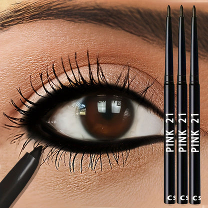 Waterproof Black Eyeliner Pencil Smudge-Proof, Long-Lasting, Beginner-Friendly Eye Makeup