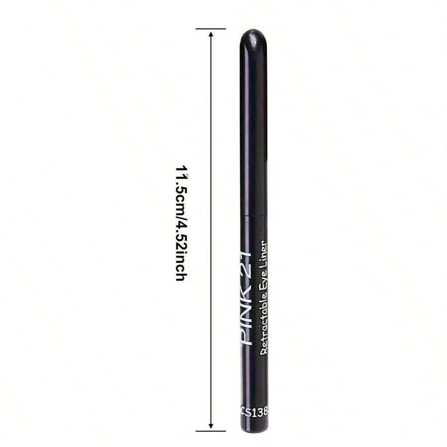 Waterproof Black Eyeliner Pencil Smudge-Proof, Long-Lasting, Beginner-Friendly Eye Makeup